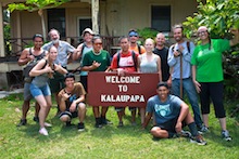 Hort Society students at Kalaupapa